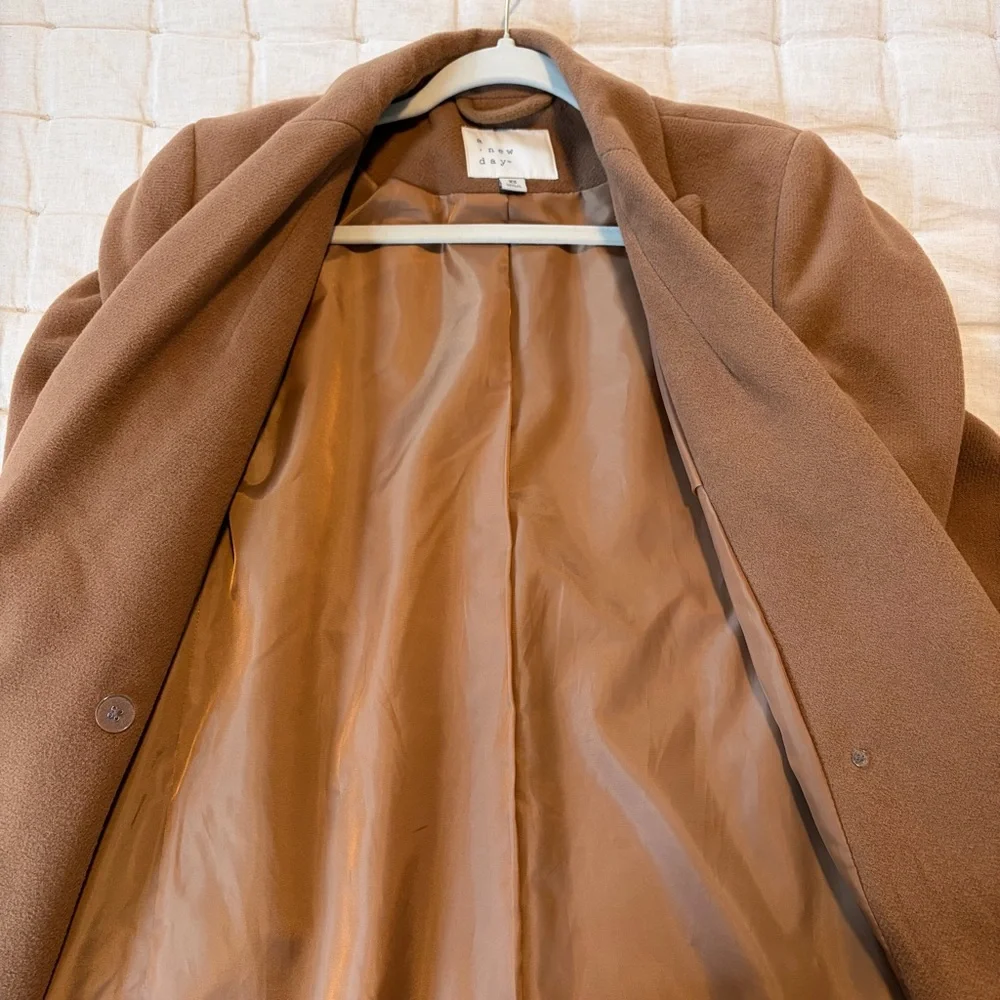 {a new day} Women's Tan Belted Coat - Picture 11 of 11